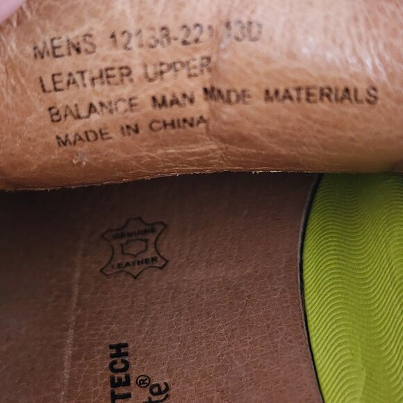 Florsheim Comfortech Men 13 D Cognac Brown Leather Cap Toe Derby Ortholite Shoes main image 11